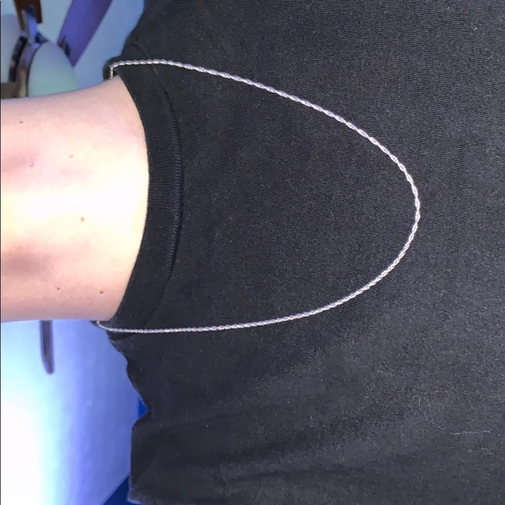 Silver rope chain